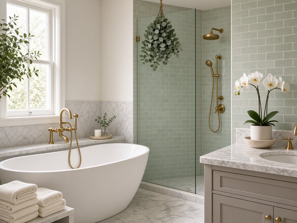 Spa-like bathroom after cleaning
