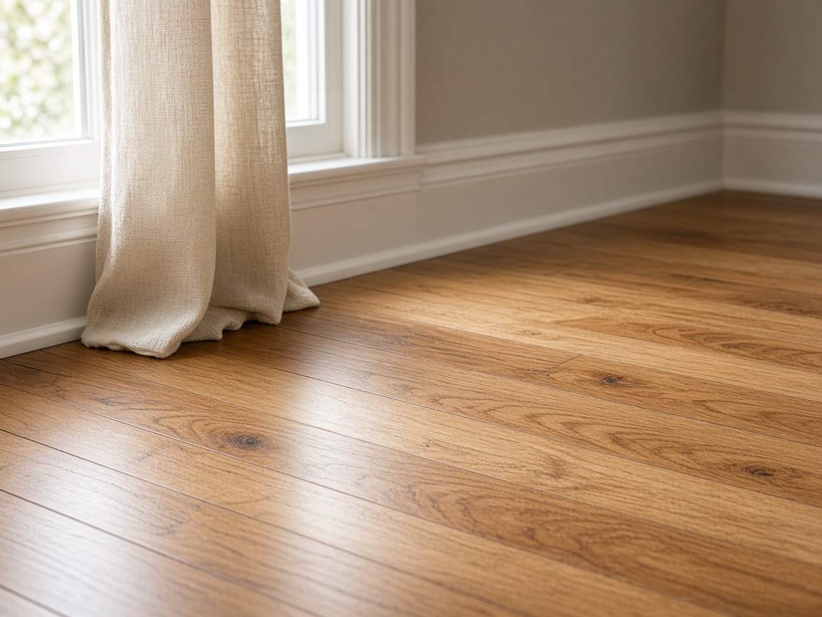 Hardwood floors after a deep clean